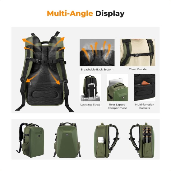 K&F Concept Camera Backpack 22L Nature Wander 10(Green) K&F Concept Camera Backpack 22L Nature Wander 10(Green)